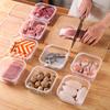 Refrigerator Frozen Meat Portable Vegetables Fresh Box With Lids Onion Ginger Garlic Case Transparent Cheese Storage Box