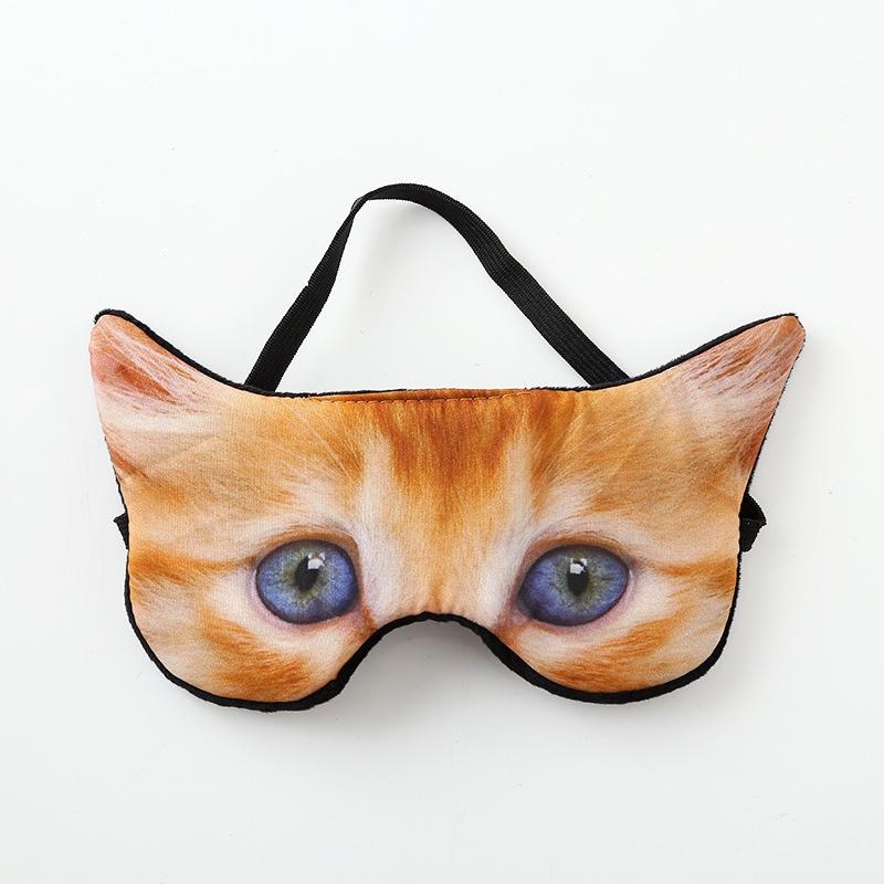 3d Animal Cartoon Eye Mask Creative Tiger Pug Cat Shading Sleep Eye Mask