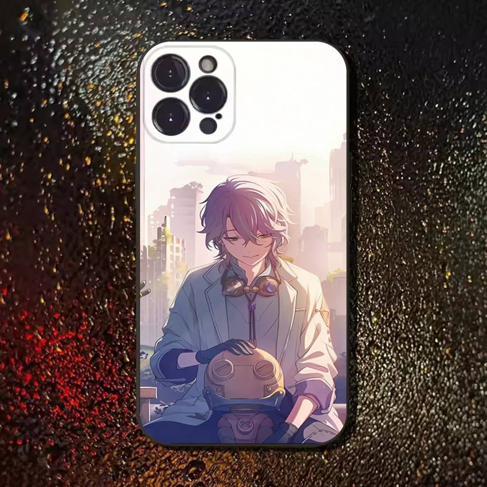 Камисиро Руи Проект Крутой Чехол Для Телефона Для iPhone 11,12,13,14,15,16,17,Pro,Max,Plus,E,SE4,Air,Mini Черный Мягкий Чехол
