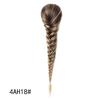 Jeedou Ponytails Hair Braided Plaited Fishtail Fishbone Drawstring Ponytail Extension Rainbow Colorful Chignon Hairpiece