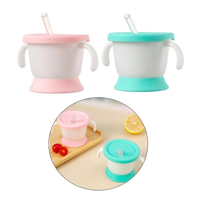 Baby Straw Cup Spoutless Transition Cup Leak Proof Training Cup Water Drinking Cup for Infant Toddler 1-6 Year
