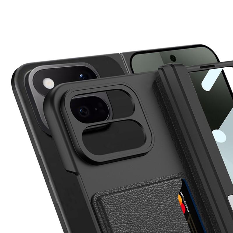 Google Pixel 11 Pro Fold Case With Card Slot Magnetic Stand Full Coverage PC Shell Business Style