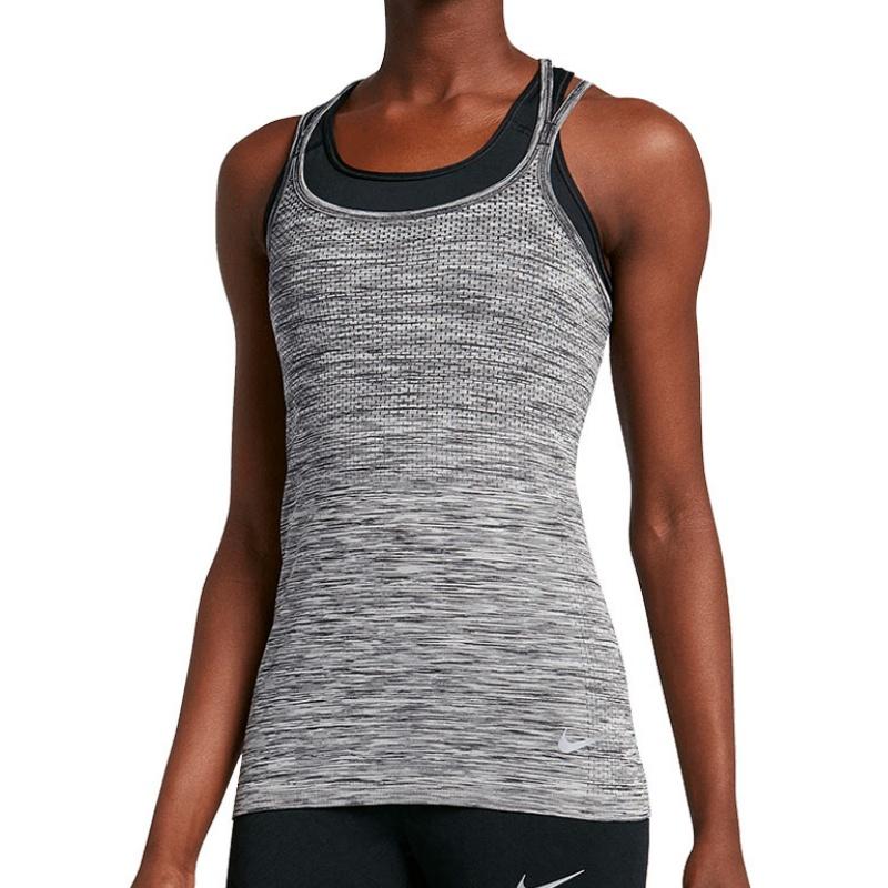 Nike Женские майки серые с круглым вырезом умеренные прочие 831497-011