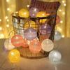 LED Fairy String Lights: Cotton Ball Decoration for Holidays, Girl's Room, Weddings, and Proposals