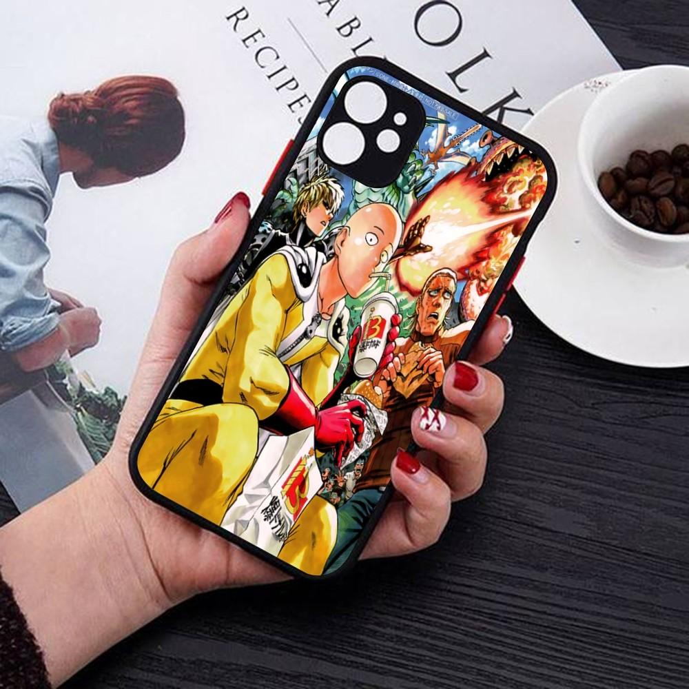 Чехол для телефона One Punch Man Для iPhone 14 11 12 13 Mini Pro Max 8 7 Plus X XR XS MAX Полупрозрачная Матовая Крышка