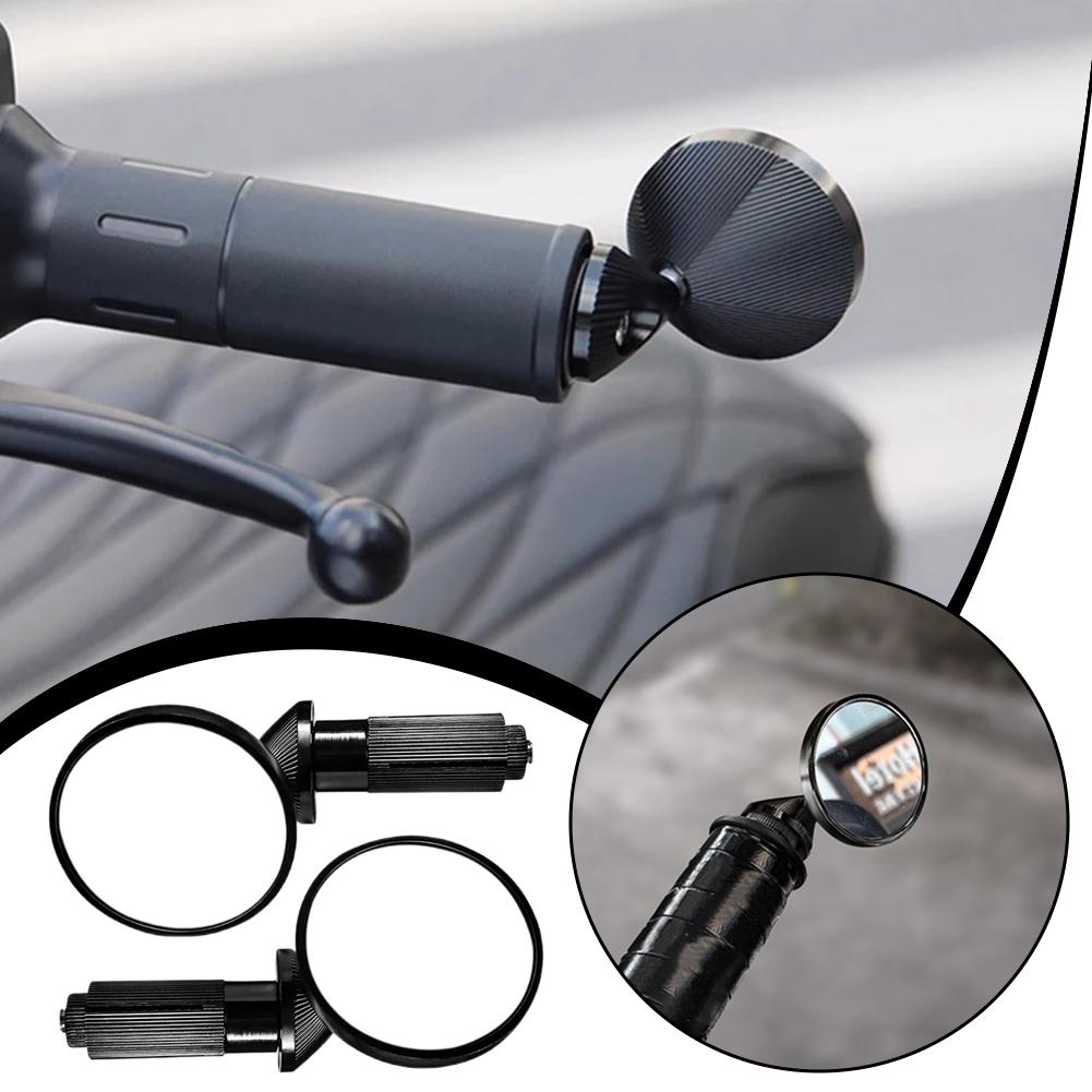 Мотоциклетное зеркало заднего вида Мотоциклетное универсальное зеркало Аксессуары Мотоциклетное круглое зеркало Маленькое рулевое зеркало для райдера L0M4