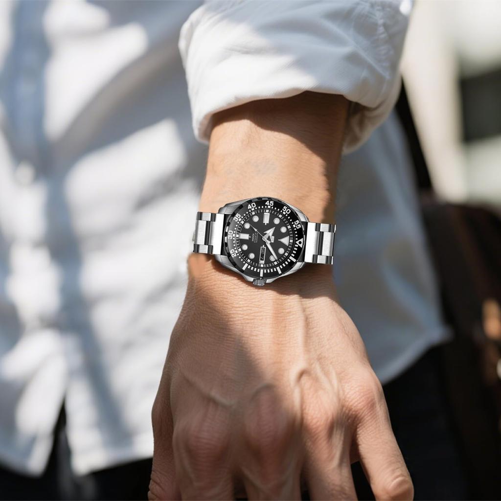 Ремешок для часов Kai Tian 24 мм из нержавеющей стали, серебристый, быстросъемный, трехрядный дизайн, унисекс