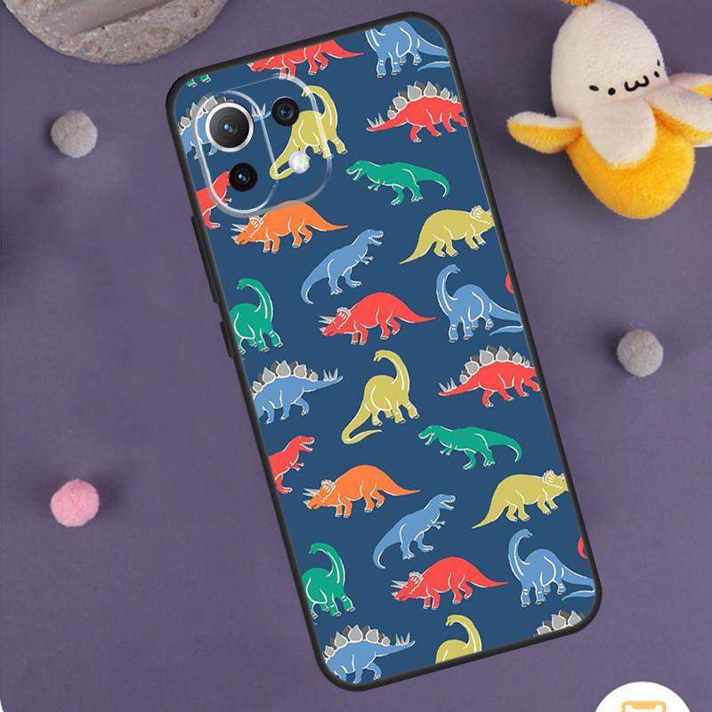 Чехол-коллаж с динозаврами для Xiaomi 15 14 Ultra 13T 14T 15T 17 Pro Max POCO F8 Ultra F5 F6 F7 X5 X6 X7 Pro
