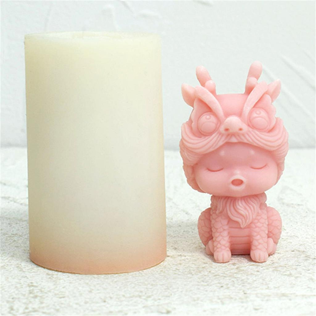 Dragon Silicone Mold Lovely Animal Candle Mould Handmade Scented Candle Making Mold Soap Mould DIY Candy Decorations
