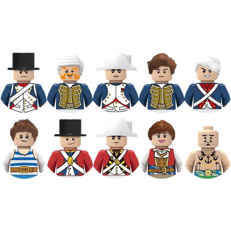 Детские игрушки, средневековый военный солдат, строительный блок, замок, рыцарский корпус, оружие на поле боя, боевой конь, мультяшные фигурки, кирпичи