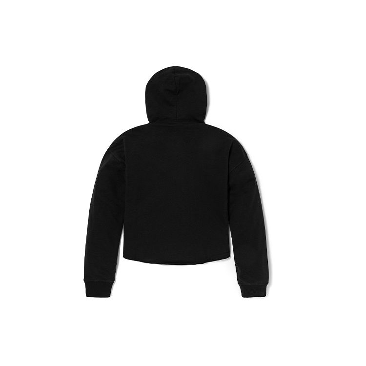 Timberland Линейный логотип с принтом свободного кроя, спортивная толстовка с капюшоном, женские толстовки черного цвета A25FZ-001