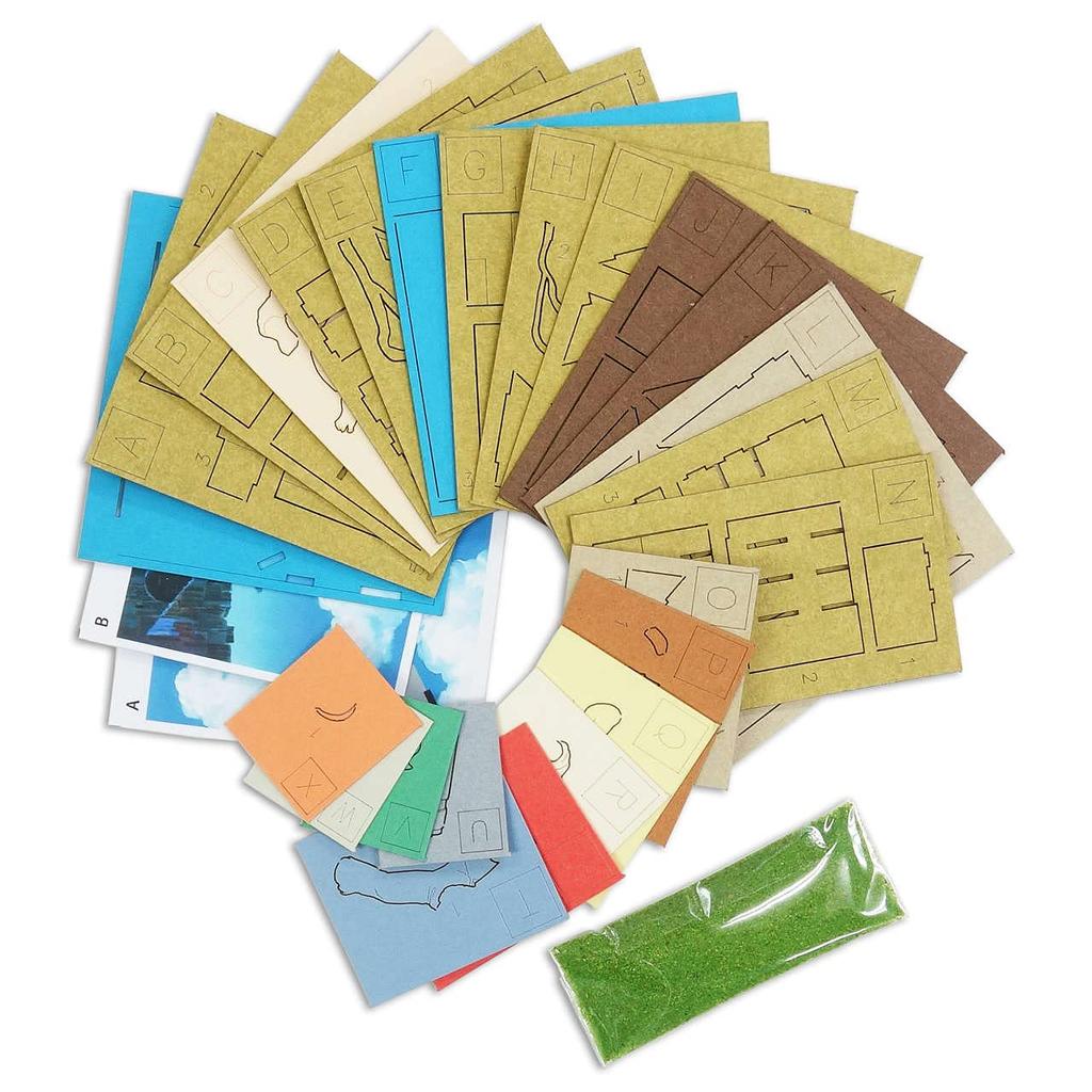 Sankei Studio Ghibli Mini Castle in the Sky The True Identity of the Flying Stone Paper Craft Laputa - MP07-134