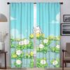 Summer Kitchen Curtains for Camera Modern Living Room Curtains 2 Pieces Tulle for Bedroom Shades Halloween Decoration Partition