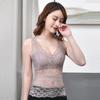 Fashion Mesh Lace Women Crop Tops Vest Push Up Women's Corset Bustier Bra V-Neck Camisole Tank Tops