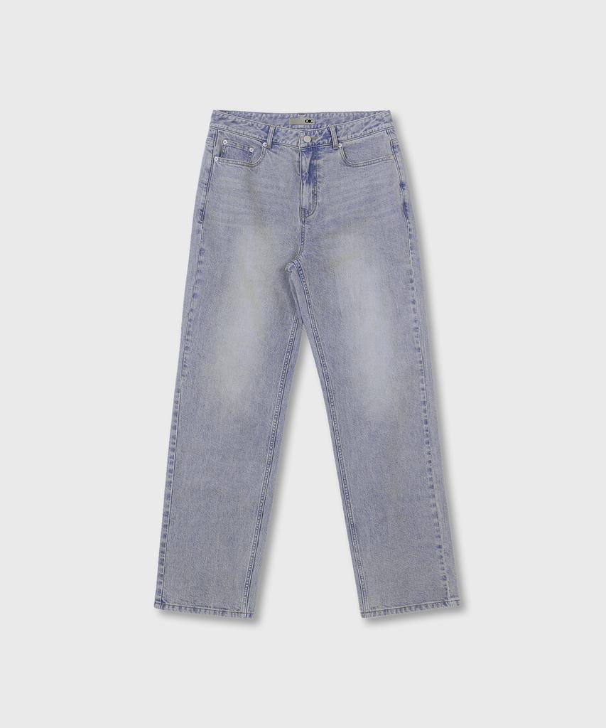 OIOI COLLECTION Men'S Daily Straight Denim Pants_Light Blue