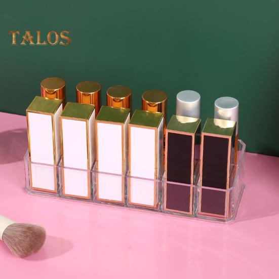 Органайзер для блеска для губ, большая емкость для хранения классификаций, 4 ряда, практичная сетка 12/18/36, подставка для помады, коробка для хранения глазури для макияжа