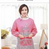 Модный женский фартук для кухни с длинным рукавом, маслостойкий, с карманом для вытирания рук и индивидуальным логотипом