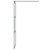 Walk in Shower Screen for Walk in Shower Black 80 x 195 cm Semi Matte ESG Glass