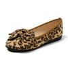 Butterfly-knot Leopard Flats Mesh Spring/autumn Women's Shoes On Sale 2025 New Slip-on Round Toe Comfortable Women's Shoes