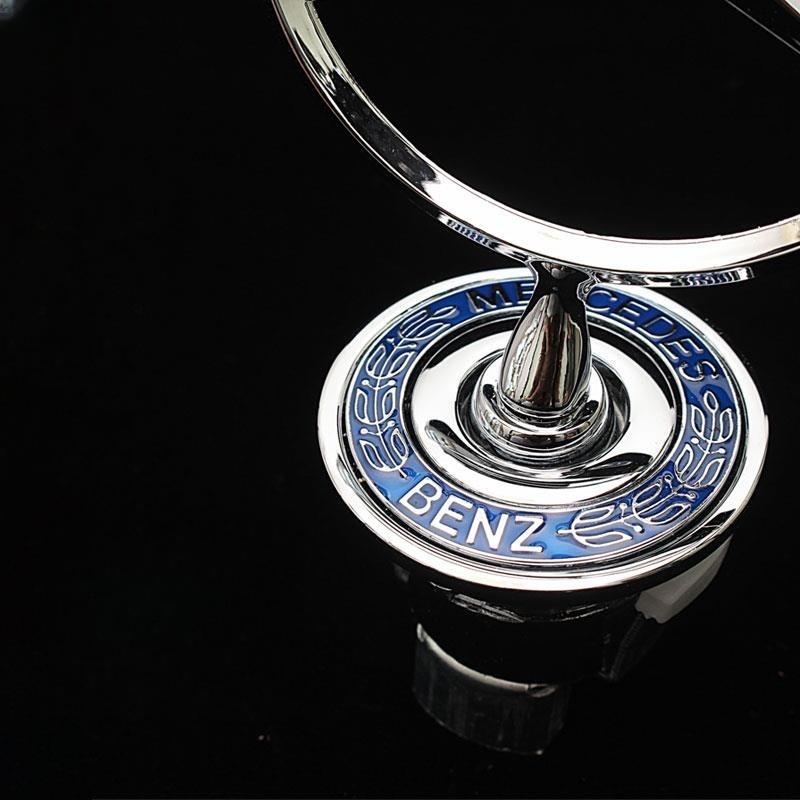 Zinc Alloy Car Front Hood Emblem Bonnet Label Badge Decal Sticker Mercedes Benz W204 W210 W220 W212 C180 C200 C E S Class