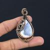 Dendrite Opal 999 Copper Wire Wrapped Pendant, Handmade Gemstone Jewelry Pendant Gift For Birthday