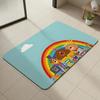 Cartoon H-Hey D-Duggee Floor Mat Diatomite Bath Mat, Quick Dry, Absorbent, Multi-Scene Mat