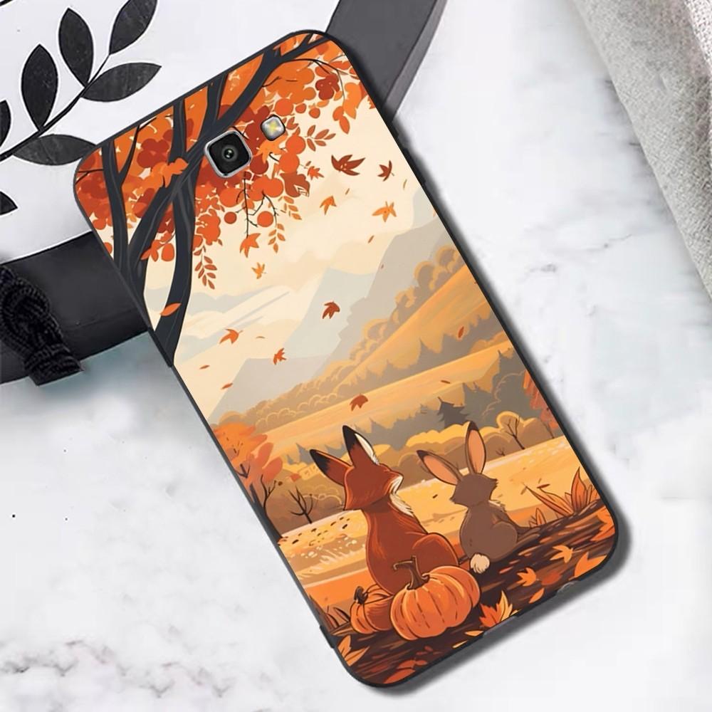 Листья падают Лиса Тыква Хэллоуин Чехол для телефона Для Samsung S 9 10 20 21 22 23 30 23 24 plus lite Ultra FE S10lite Fundas