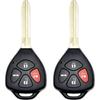 Замена брелока для автомобиля Toyota Camry 2007-2011, бесключевой пульт дистанционного управления, HYQ12BBY, 4 кнопки, 2 шт.