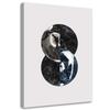 Canvas Print Abstract Circle Black and White
