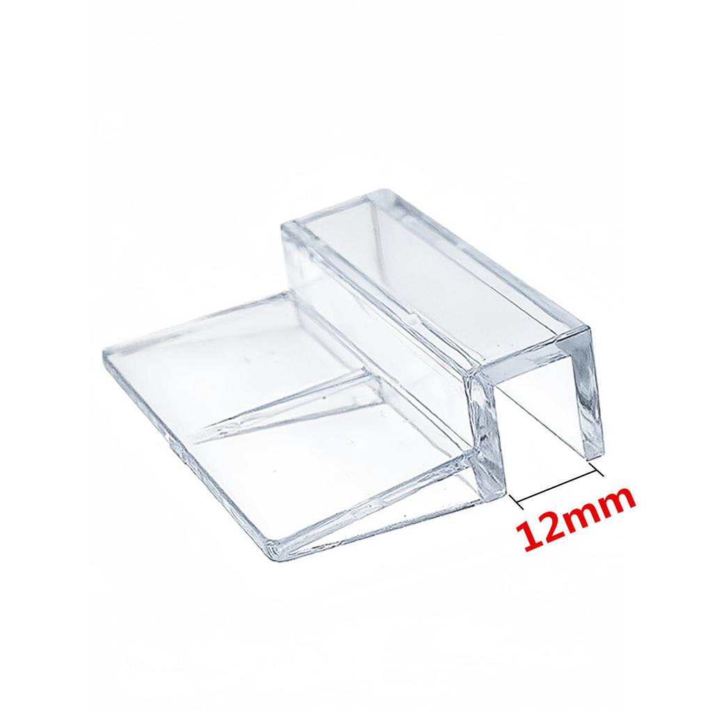 5/6/8/10/12mm Acrylic Aquarium Fish Tank Clips Glass Cover Support Holders Accessories for Aquarium Filter Lamp Stand 10Pcs