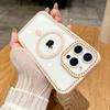 Новый модный блестящий прозрачный чехол с бриллиантами для iPhone 16 15 14 13 11 12 Pro Max 16 Plus Магнитный чехол-бампер с беспроводной зарядкой