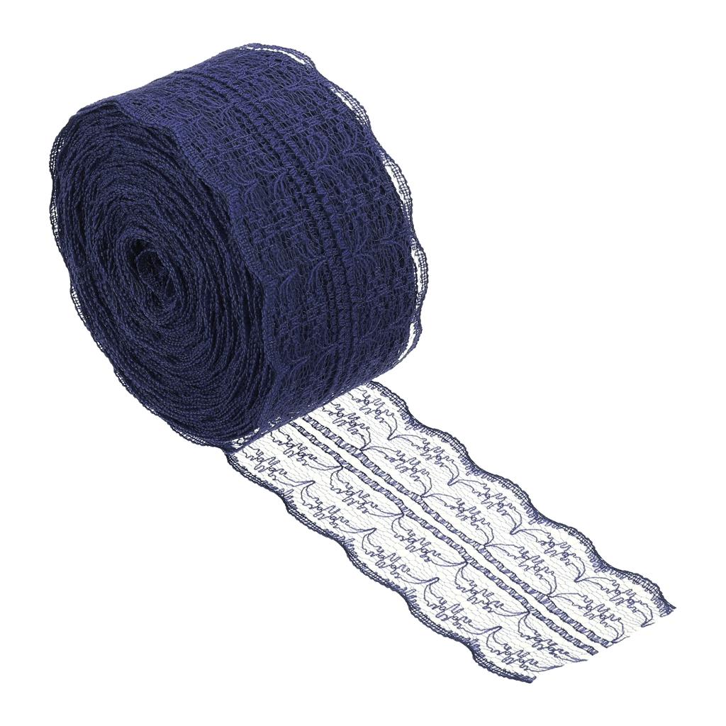 Lace Trim Ribbon Non-stretch Lace Sewing Roll Gift Package Floral Wrapping for Party Home Decor Dress Craft 1.8 Inch x 25 Yards