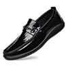 FashionNew Design Patent Leather Luxury Shoes for Men Fashion Casual Leather Men's Dress Shoes Black Spring Autumn Loafers Male