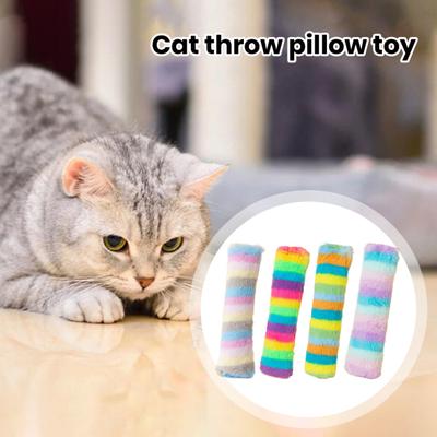 Игрушка для кошек, интерактивная игрушка с кошачьей мятой, чистка зубов котенка, плюшевая игрушка, длинный дизайн, жевательная игрушка для кошек, товары для домашних животных