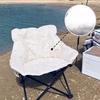 Padded High-Back Portable Moon Camping Chair