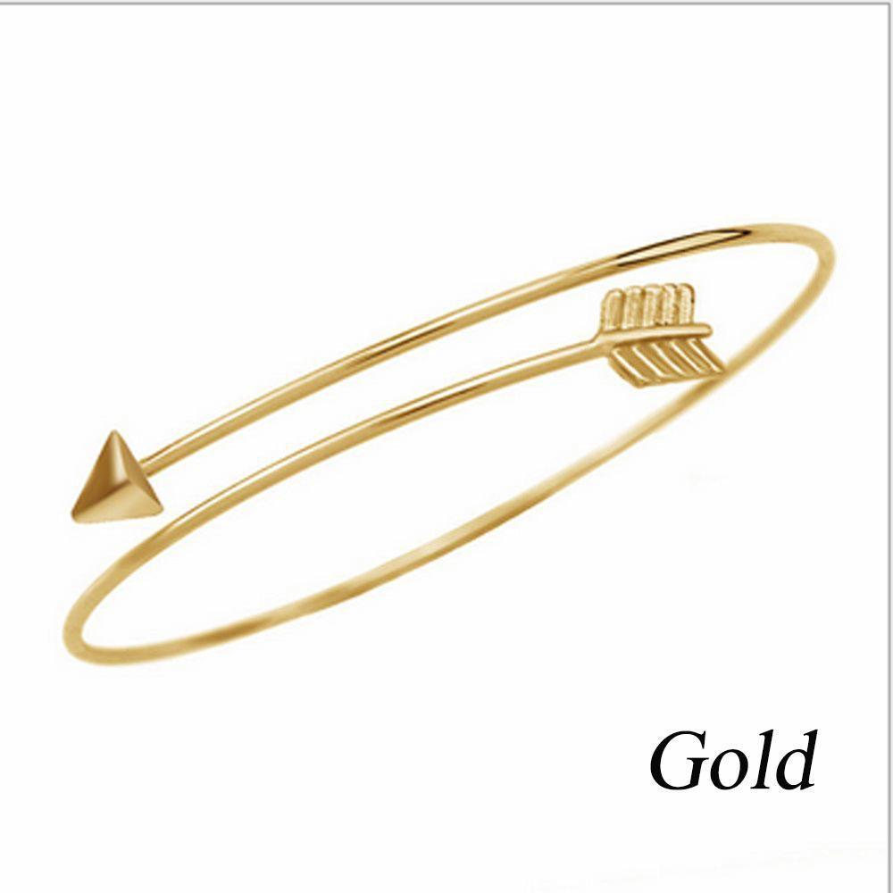 2 шт. Женский готический регулируемый открытый браслет-манжета Стрела Наплечная манжета