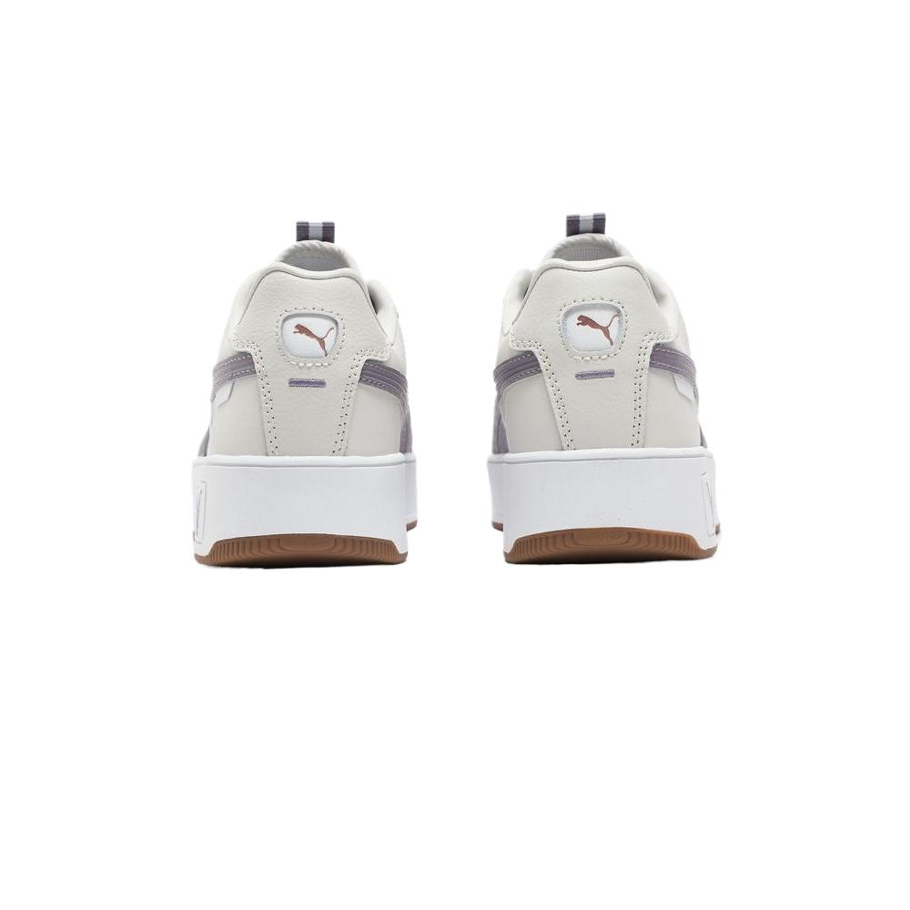 Puma Carina Street Lux Comfortable Versatile Low-Top Sneakers Women Sneakers White Purple Gray 397487-06