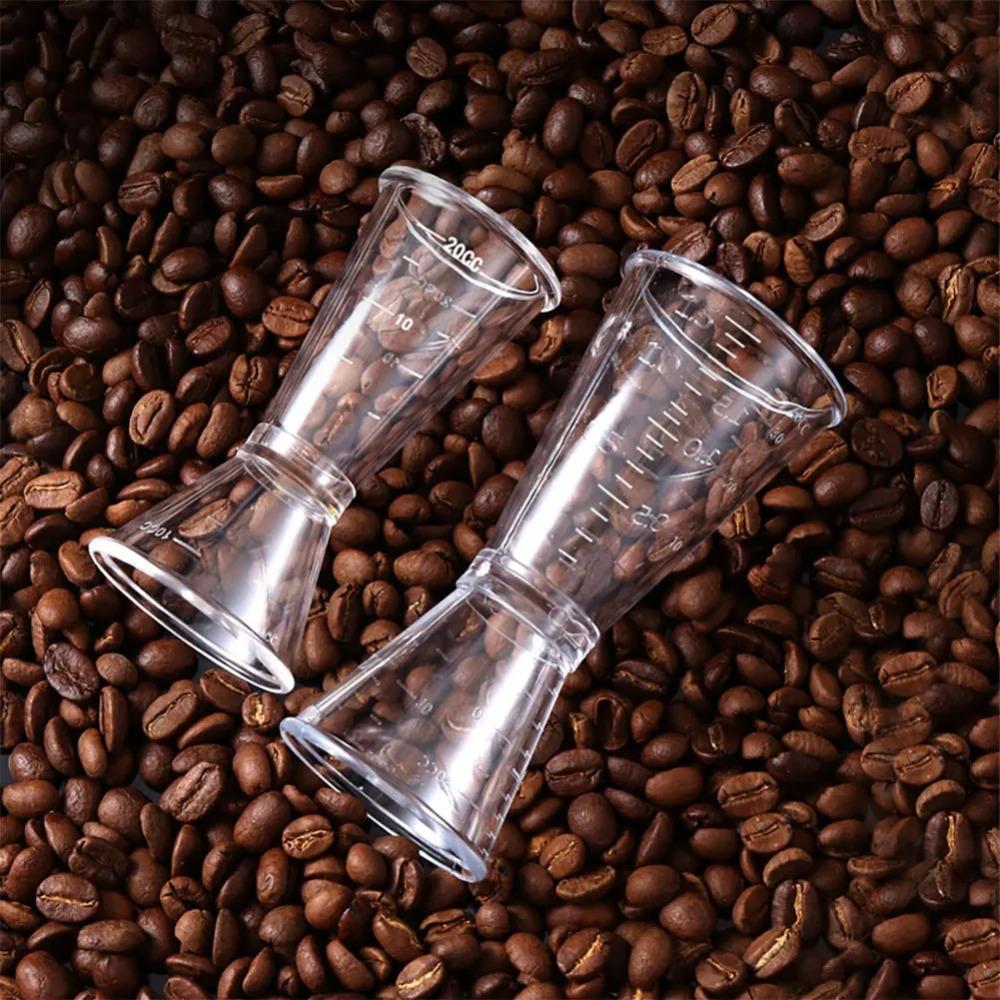 Двойная мерная кружка из смолы для коктейлей, прозрачный джиггер для коктейлей, магазин молочного чая