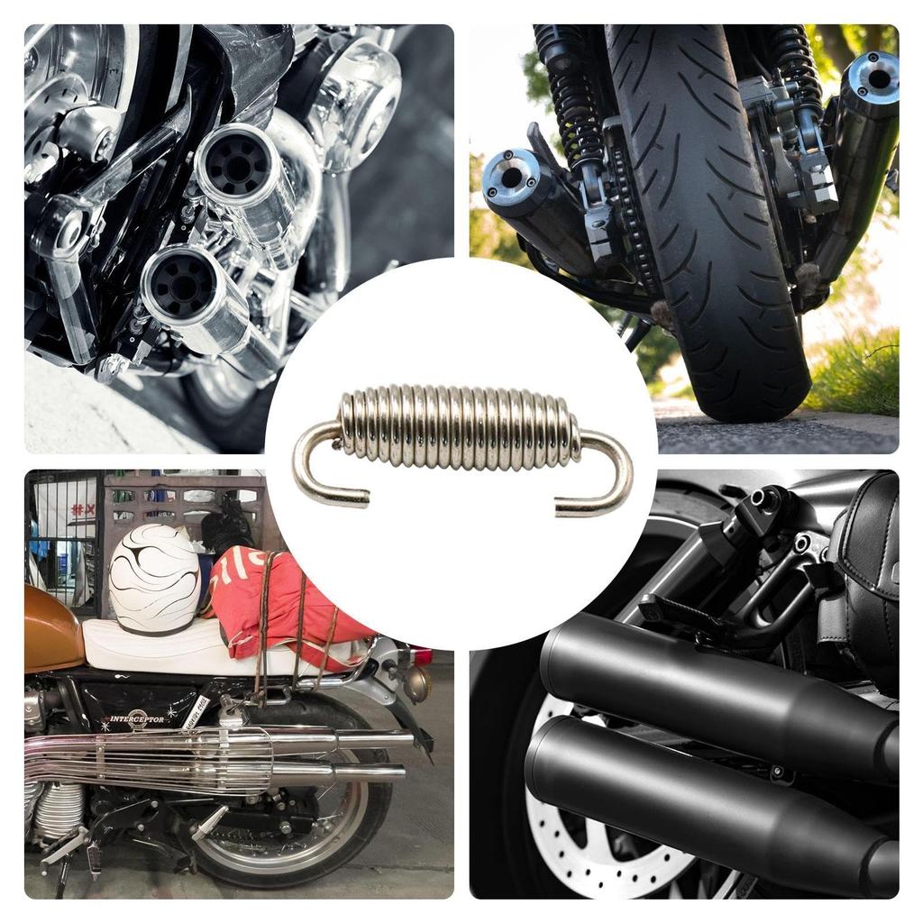 Motorcycle Exhaust Spring, Stainless Muffler Spring for Exhaust Pipe, Motorcycle Modification Parts Exhaust Pipe