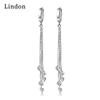 Lindon Copper Alloy Zircon Earrings Drop Earrings For Women Wedding Party Gifts