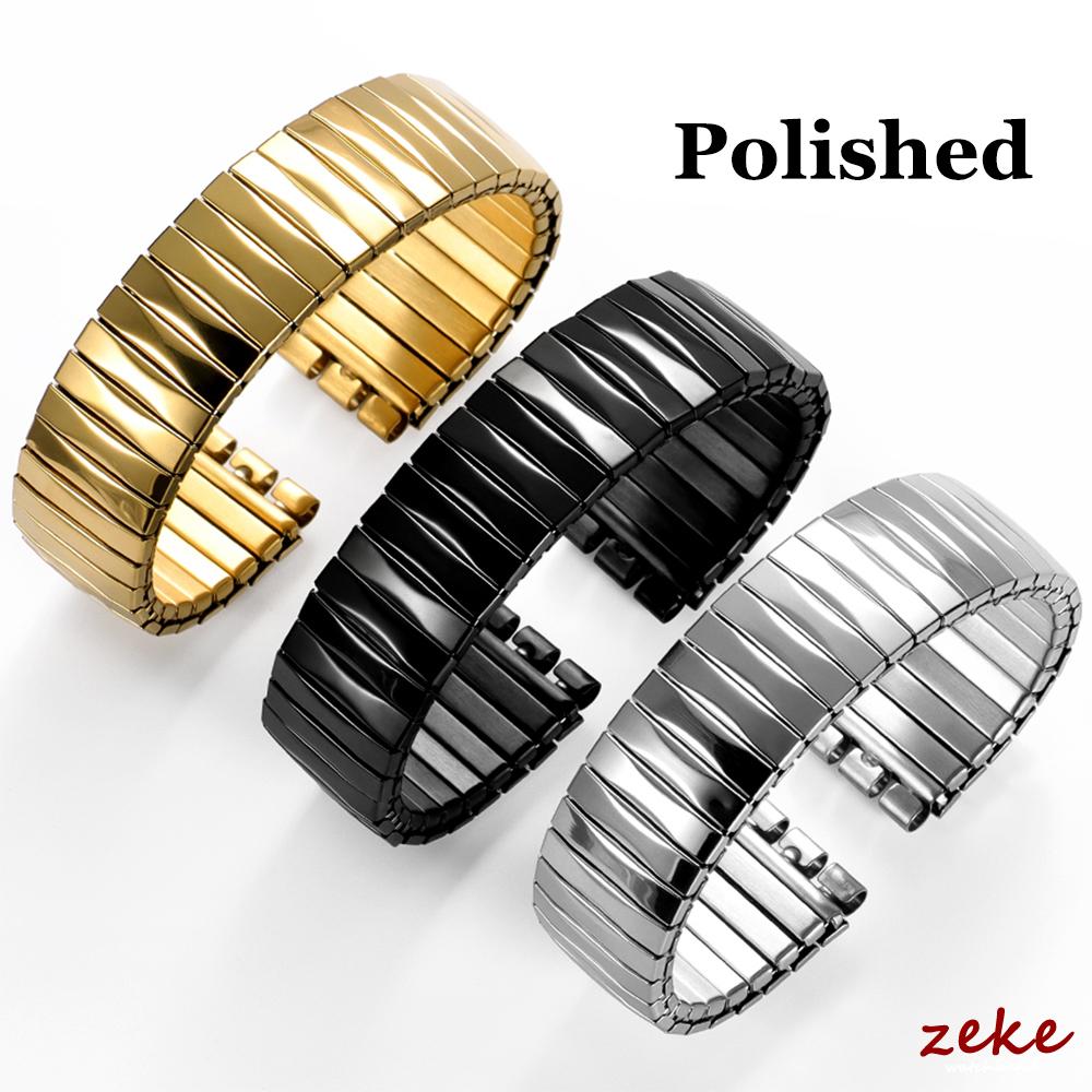 17 мм 20 мм Эластичный металлический ремешок для часов для ремешка для часов Swatch Растягивающийся расширяющийся ремешок для часов из нержавеющей стали Мужской женский браслет Аксессуары