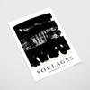 Poster Abstraction Black and White Soulages