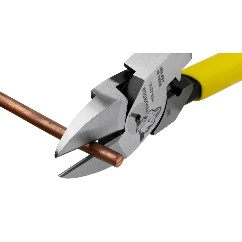 TSUNODA Power Hard Wire Nippers with Crimping Function, Eccentric, 225mm, PKN-225A