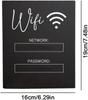 Wifi Password Sign Elegant Acrylic Table Wifi Sign Board for Guest Use Free Network Wifi Notice Decor No Base