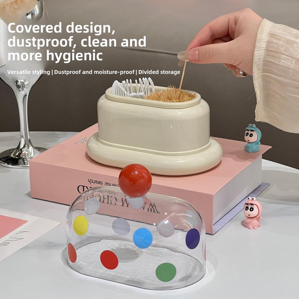 Милая мультяшная зубочистка Высококачественный кухонный органайзер для зубной нити и зубочисток