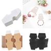100XAdhesive Card Double-Sided Sticky Card Jewelry-Tag for Selling Packaging Necklaces Bracelet Kraft Paper Display Card