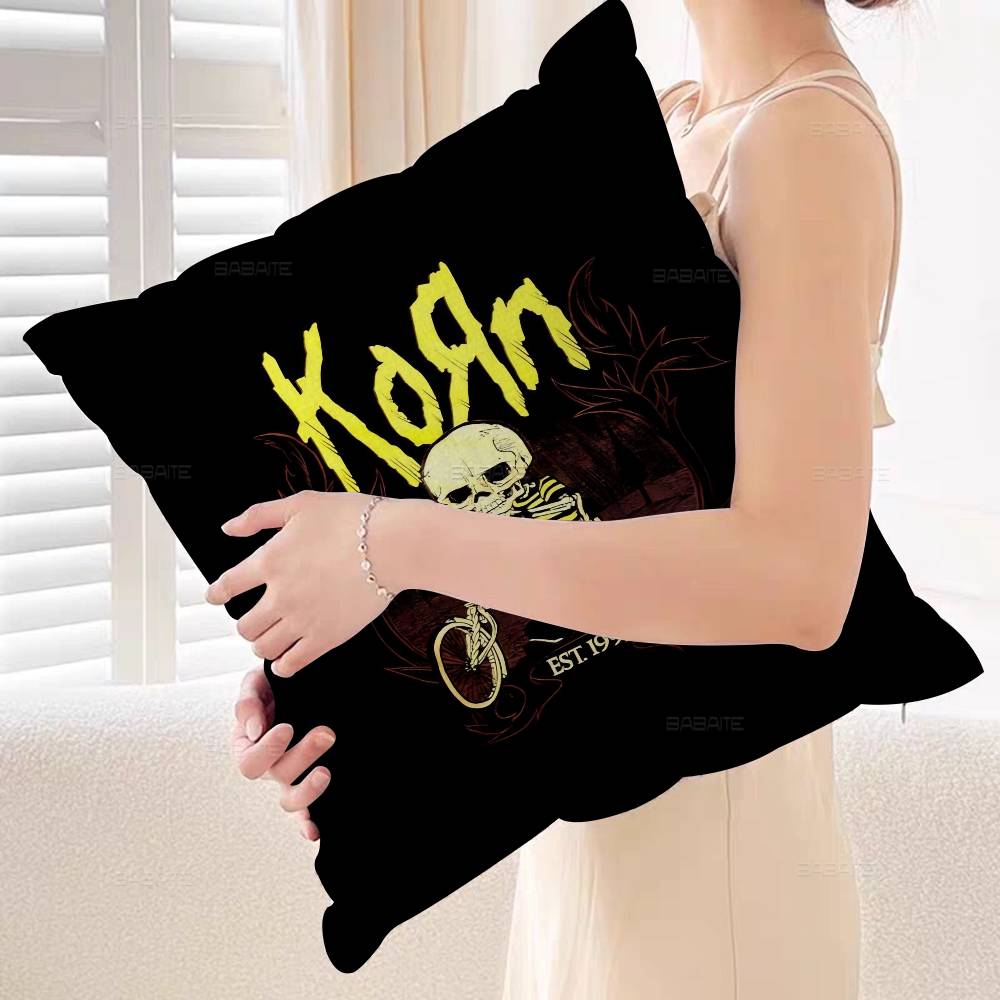 Модная группа Rock Korn Персонализированная наволочка Чехол от пыли Спальня Детская Вечеринка Декор Наволочка День Рождения Детский Подарок