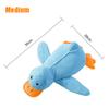 Fun Eco-friendly Plush Dog Chew Toy Pink Squeaky Duck Bite Resistant for Aggressive Chewers Teething Puppies Stress Relief