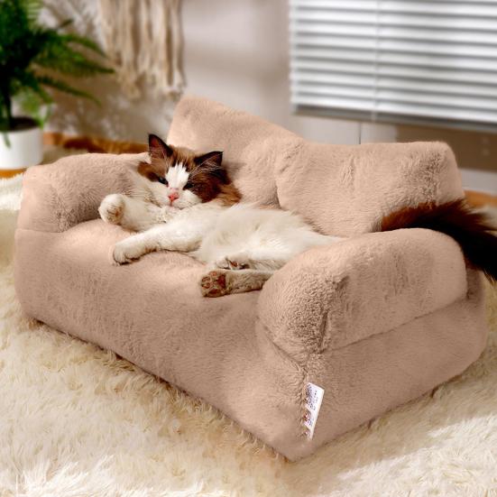 1 Set Pet Sofa Soft Comfortable Pet Bed Removable Washable Dog Nest Non-slip Cat Sleeping Cushion Pet Supplies