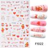 Nail Art Stickers, Romantic Valentine'S Day Love Cartoon Panda Love Adhesive Nail Stickers